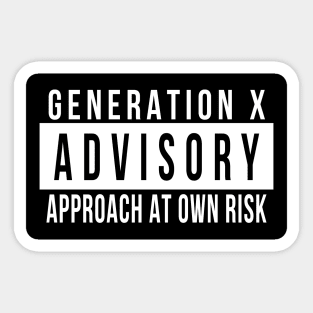 Gen X Advisory Sticker